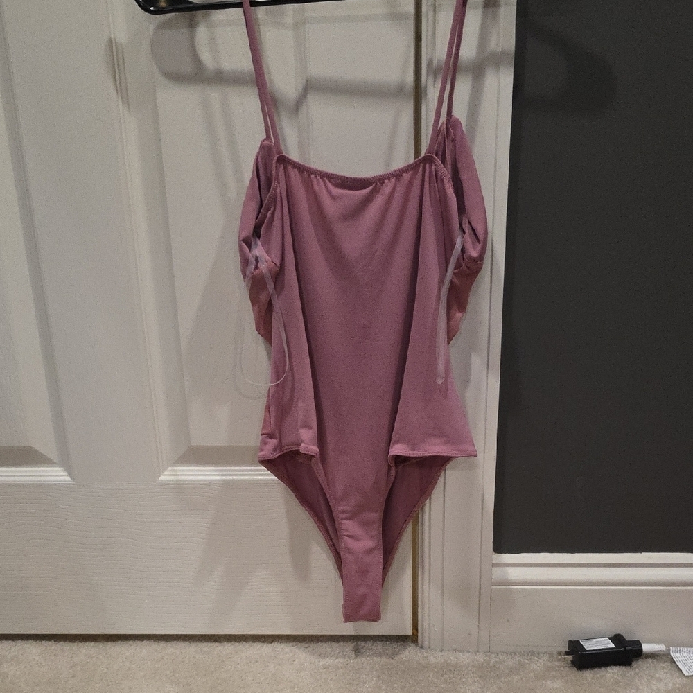 Pink Ruched Bodysuit - Picture 2 of 2